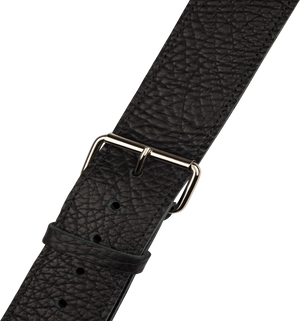 Jackson LEATHER Shark Fin Pattern Guitar Strap, Red and Black, 2" Wide