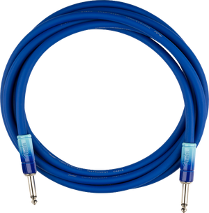 Genuine Fender Ombré Instrument Guitar Cable, Straight, 10', Belair Blue
