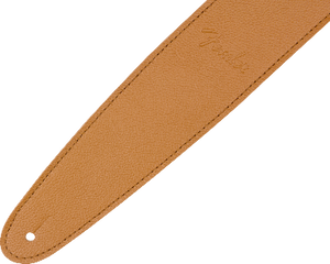 Genuine Fender Limited Edition Leather Guitar Strap, 2.5" Wide - LAUREL TAN