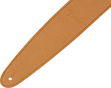 Genuine Fender Limited Edition Leather Guitar Strap, 2.5" Wide - LAUREL TAN
