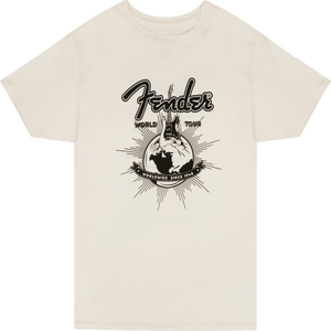 Fender Guitars WORLD TOUR Tee T-Shirt, S, SMALL