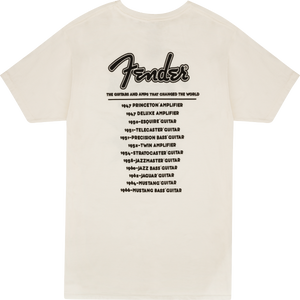 Fender Guitars WORLD TOUR Tee T-Shirt, L, LARGE