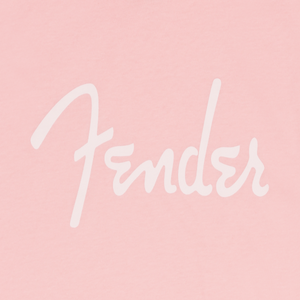 Genuine Fender Guitars Spaghetti Logo T-Shirt, Shell Pink, XL, EXTRA LARGE