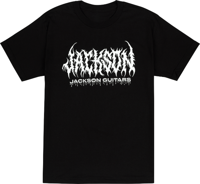 Jackson Guitars R.I.P. Logo, Tee T-Shirt, Black, M, MEDIUM