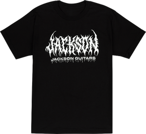 Jackson Guitars R.I.P. Logo, Tee T-Shirt, Black, L, LARGE