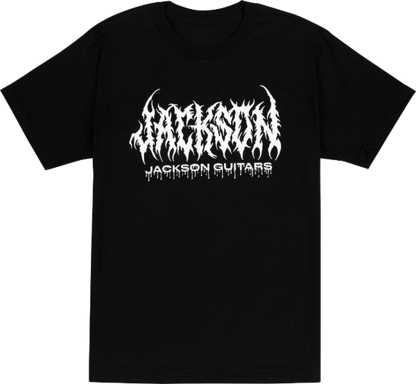 Jackson Guitars R.I.P. Logo, Tee T-Shirt, Black, L, LARGE