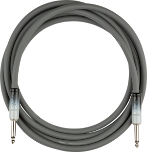 Genuine Fender Ombré Instrument Guitar Cable, Straight, 10', Silver Smoke