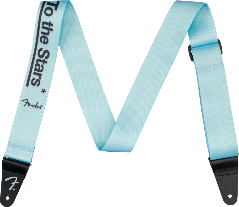 Genuine Fender Tom DeLonge To The Stars Guitar Strap, Daphne Blue