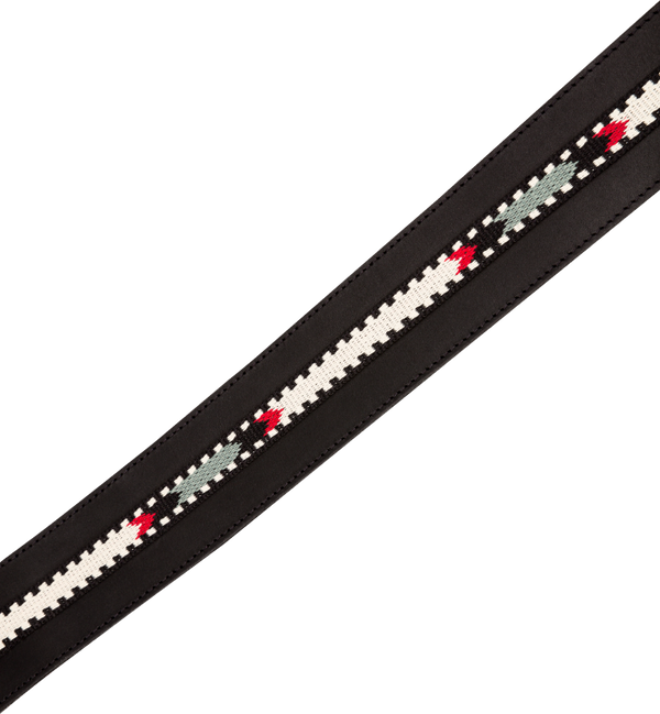 Genuine Fender Paramount Acoustic Guitar Leather Strap, Black