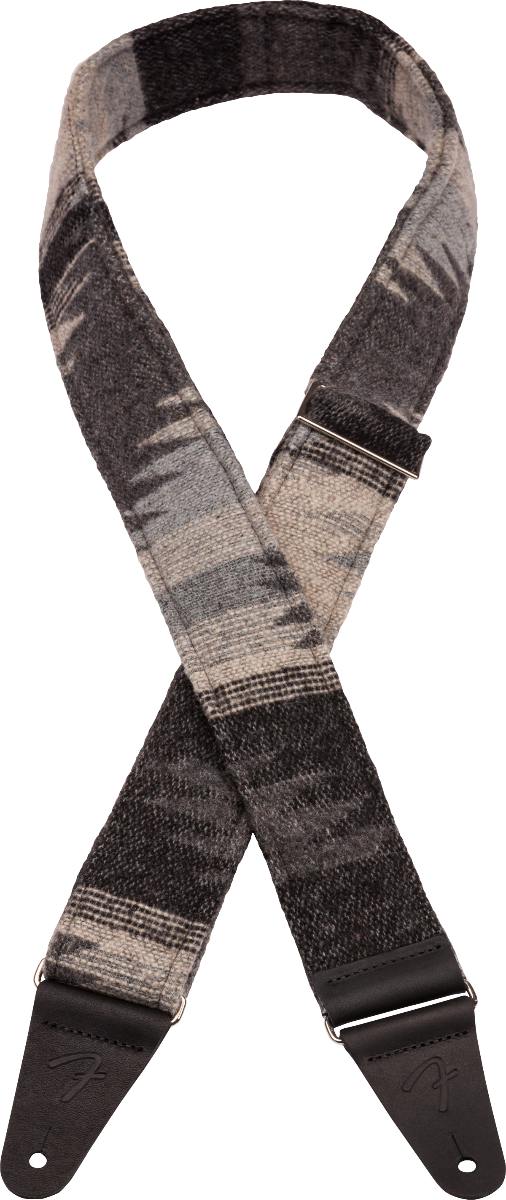 Genuine Fender 2" Wide Zion Guitar Strap, Gray Aztec