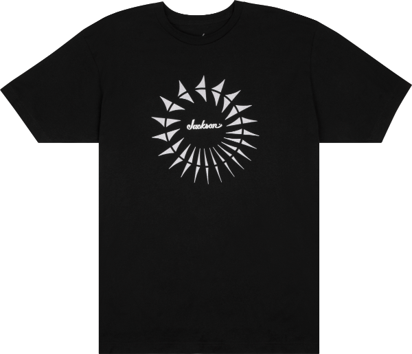 Jackson Guitars Circle Shark Fin T-Shirt, Black, M, MEDIUM