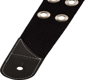 Jackson Guitars Cotton Grommet Guitar Strap, Adjustable, Black