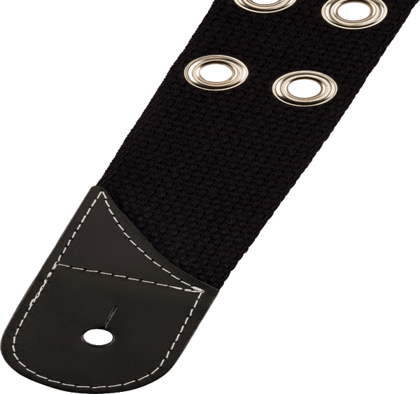 Jackson Guitars Cotton Grommet Guitar Strap, Adjustable, Black