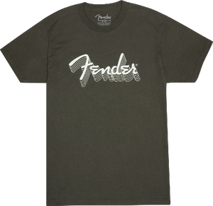Genuine Fender Reflective Ink Logo T-Shirt, Charcoal, Small