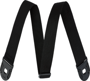 Fender QUICK GRIP Locking End Guitar Strap, Black Polypro, 2" Wide