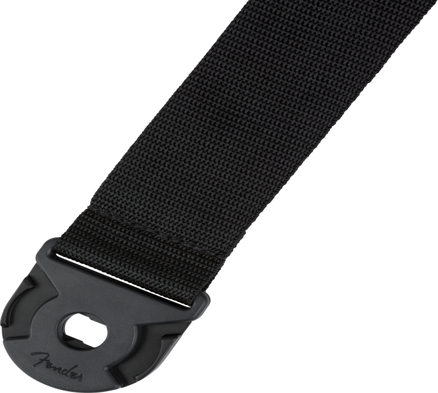 Fender QUICK GRIP Locking End Guitar Strap, Black Polypro, 2" Wide