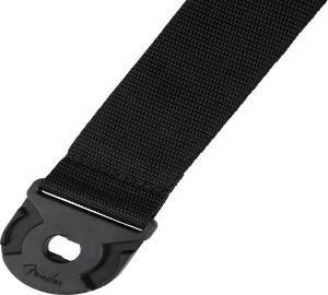 Fender QUICK GRIP Locking End Guitar Strap, Black Polypro, 2" Wide