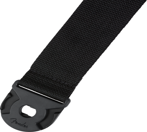 Fender QUICK GRIP Locking End Guitar Strap, Black Polypro, 2" Wide