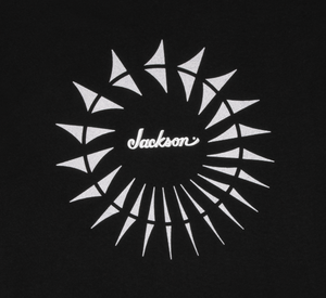 Jackson Guitars Circle Shark Fin T-Shirt, Black, M, MEDIUM
