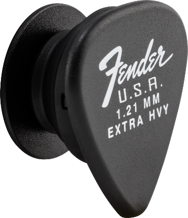 Genuine Fender Guitar Pick CELL/MOBILE PHONE GRIP Holder, Black