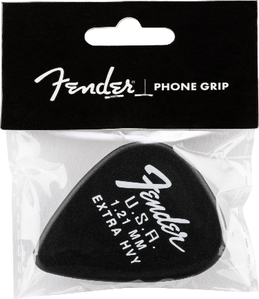 Genuine Fender Guitar Pick CELL/MOBILE PHONE GRIP Holder, Black