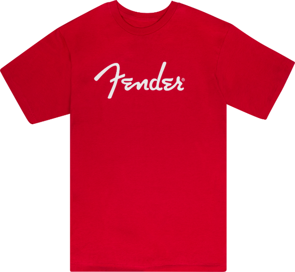Fender Guitars Spaghetti Logo T-Shirt, Dakota Red, XXL, 2XL