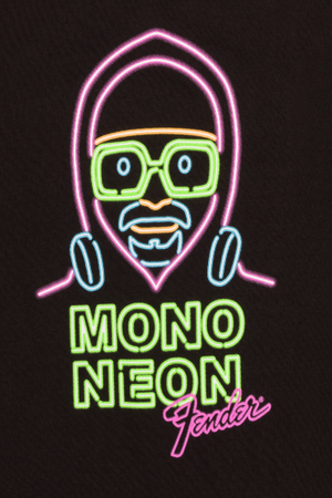 Fender Guitars Mono Neon Glow T-Shirt, Black, S, SMALL