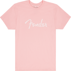 Genuine Fender Guitars Spaghetti Logo T-Shirt, Shell Pink, XL, EXTRA LARGE