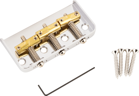 Genuine Fender Vintage-Style 3-Saddle Custom "Cut-Off" Telecaster Bridge