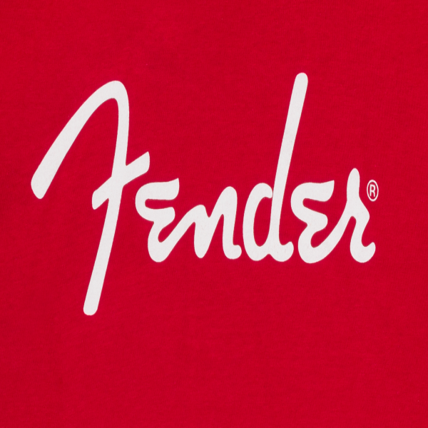 Fender Guitars Spaghetti Logo T-Shirt, Dakota Red, S, SMALL