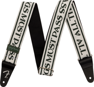 Genuine Fender GEORGE HARRISON All Things Must Pass Logo Guitar Strap, White