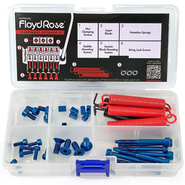 Genuine Floyd Rose Hardware Upgrade Kit - Stainless Steel, Blue