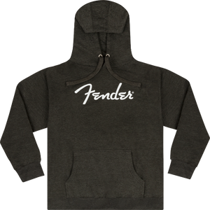 Fender Guitars Spaghetti Logo Hoodie/Sweatshirt, Gray Heather, M, MEDIUM