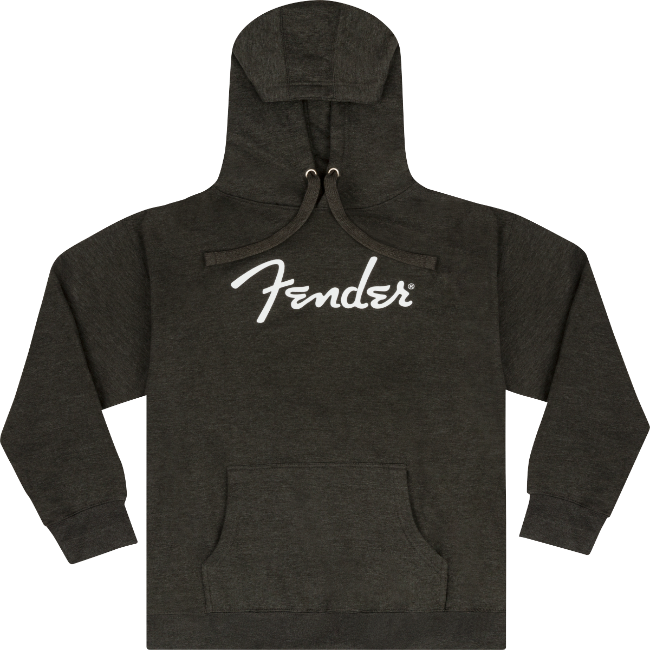 Fender Guitars Spaghetti Logo Hoodie/Sweatshirt, Gray Heather, XL, EXTRA LARGE