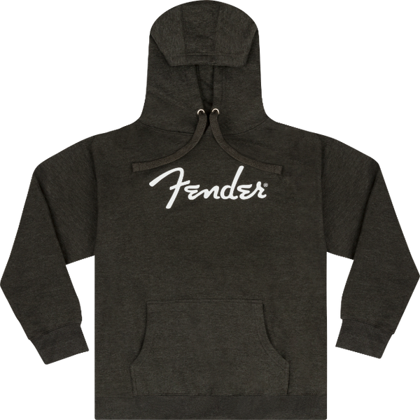 Fender Guitars Spaghetti Logo Hoodie/Sweatshirt, Gray Heather, XL, EXTRA LARGE