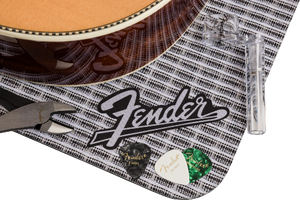 Genuine Fender Guitar Work Mat with Neck Holder, Grill Cloth
