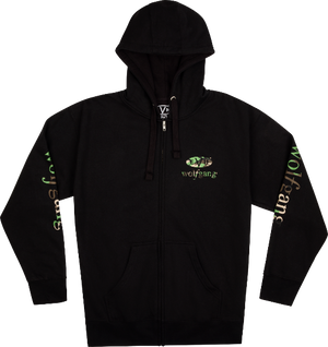 EVH Eddie Van Halen Wolfgang Black & Camo Zip-Up Hoodie Sweatshirt, Extra-Large (XL)