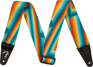 Genuine Fender Retro Series Guitar Strap, Rainbow