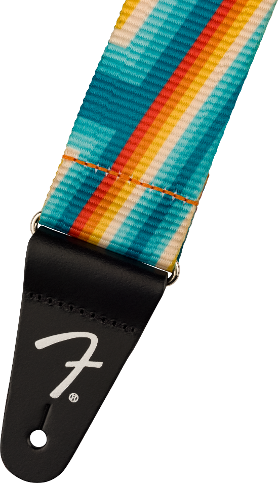 Genuine Fender Retro Series Guitar Strap, Rainbow