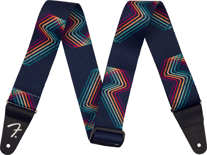 Genuine Fender Retro Series Guitar Strap, Retro Bolt