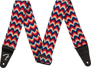 Genuine Fender Retro Series Guitar Strap, Retro Ripple