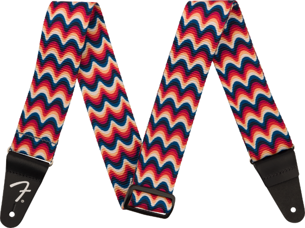 Genuine Fender Retro Series Guitar Strap, Retro Ripple