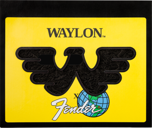 Genuine Fender Waylon Jennings Leather Tele/Telecaster Pickguard, Black
