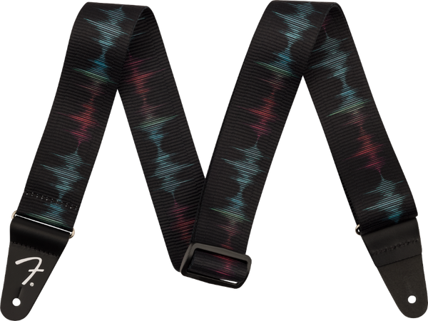 Genuine Fender Retro Series Guitar Strap, Retro Sound Wave