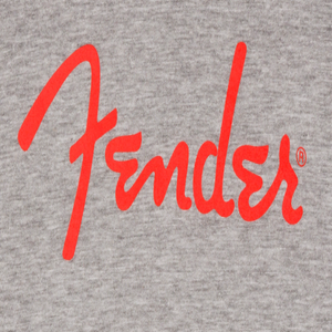 Genuine Fender Spaghetti Logo Long-Sleeve T-Shirt, Heather Gray, XL, EXTRA LARGE