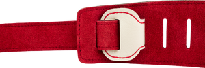 Genuine Fender John 5 Leather Guitar Strap, White and Red
