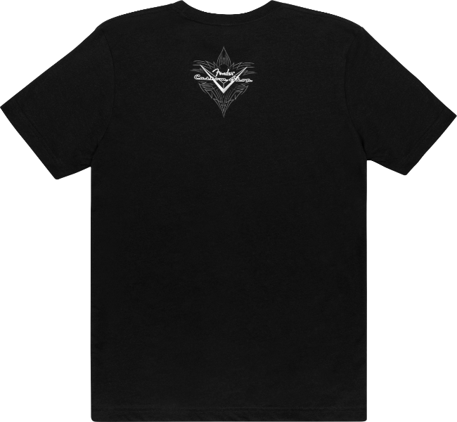Fender Guitars Custom Shop Pinstripe Tee T-Shirt, Black, S, Small