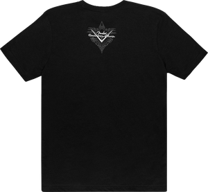 Fender Guitars Custom Shop Pinstripe Tee T-Shirt, Black, S, Small