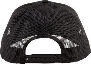 Genuine Fender Guitars Silver Thread Logo Snapback Trucker Hat, Black, One Size