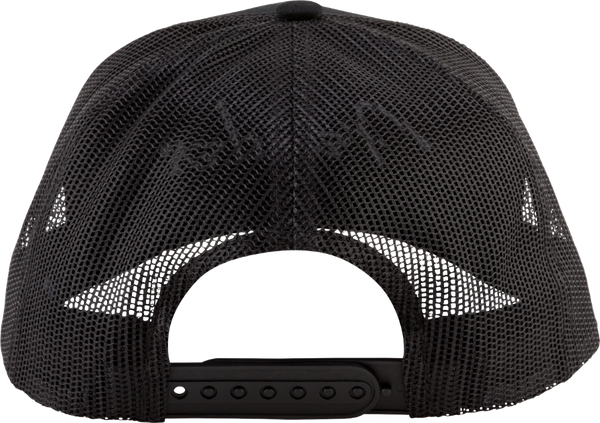 Genuine Fender Guitars Silver Thread Logo Snapback Trucker Hat, Black, One Size